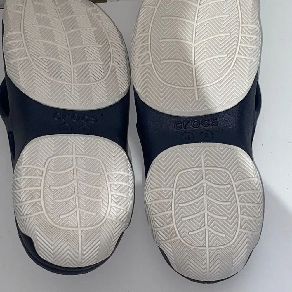 Crocs Men's‎ Classic All Terrain Iconic Comfort Flip Flop In Blue Size 8